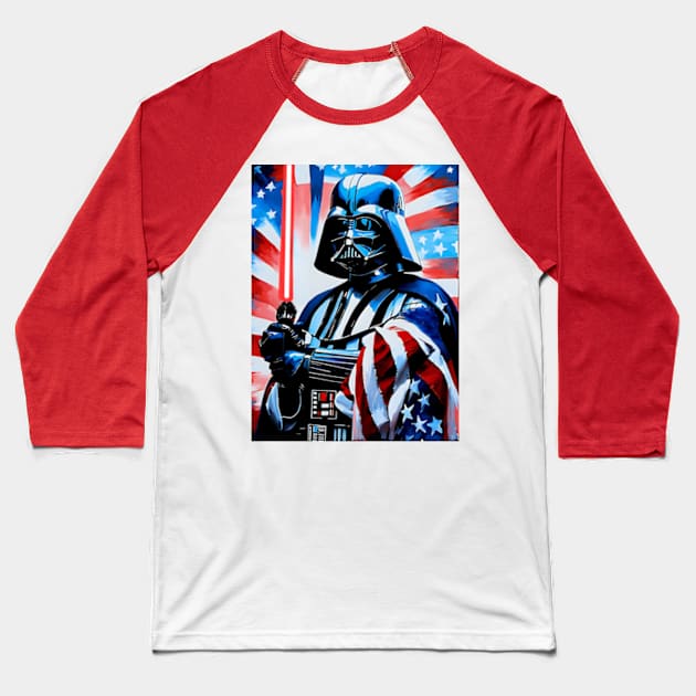 4th of July Baseball T-Shirt by Rogue Clone